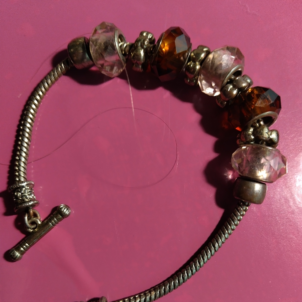 Pandora style charm bracelet